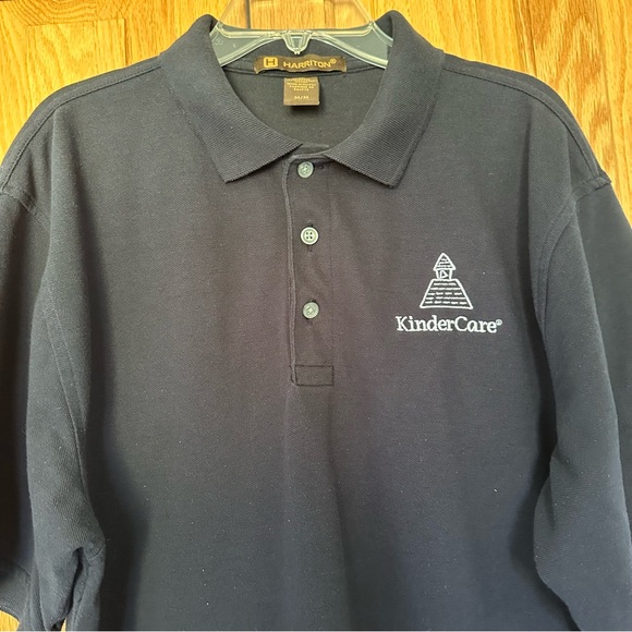 Navy Blue Polo Shirt unisex size M - Picture 2 of 4